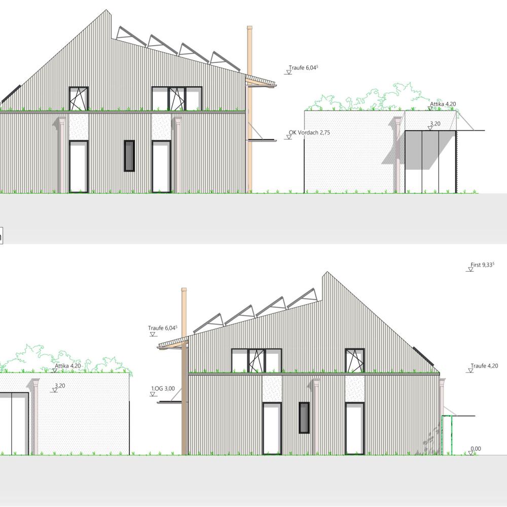 Ansicht Westen Ansicht Osten